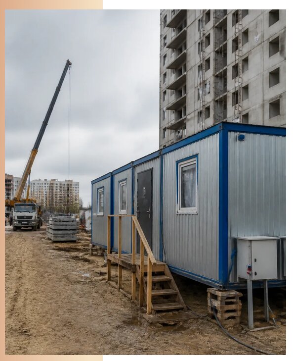 Аренда строительных вагончиков для рабочих в Валуйках